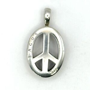 Lagos Sterling Silver Peace Sign Pendant